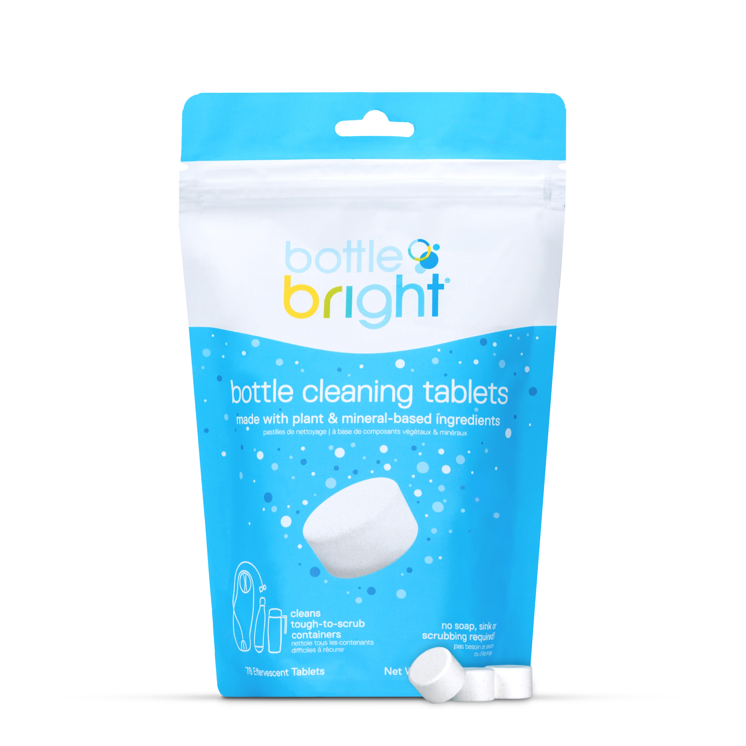 Bouteille Bright® Pack en vrac (78 comprimés)