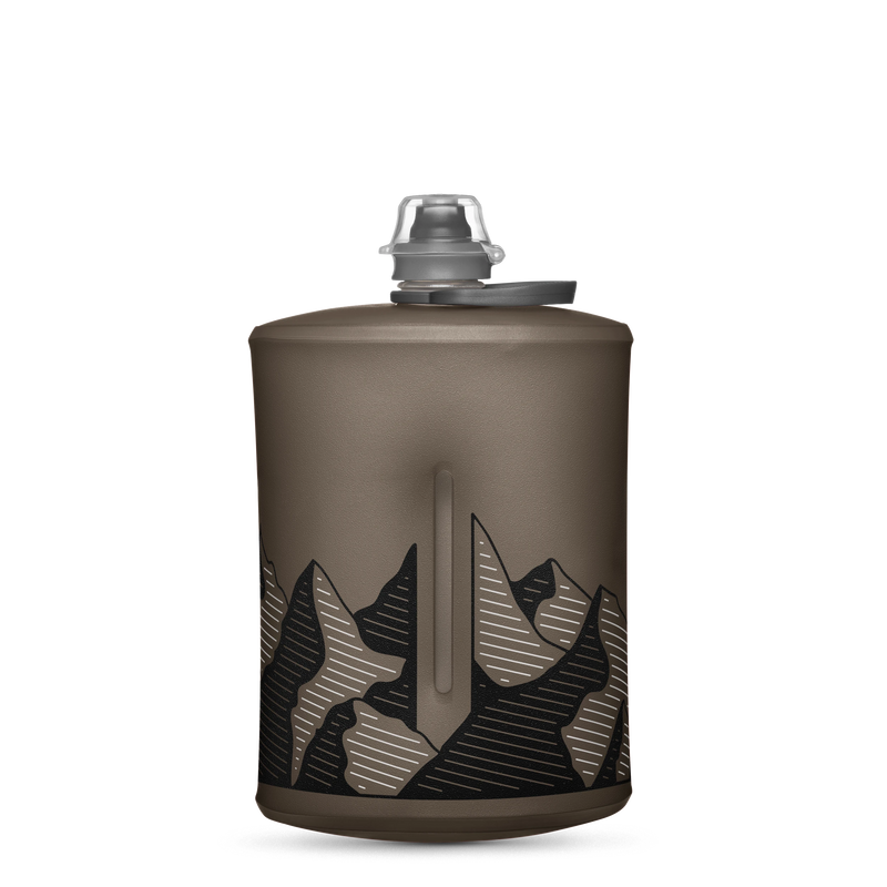 HydraPak Stow collapsible bottle, Mammoth grey 1 litre